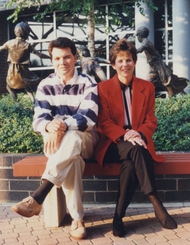 Mark Hill and Karen Hill in the 1980s.
