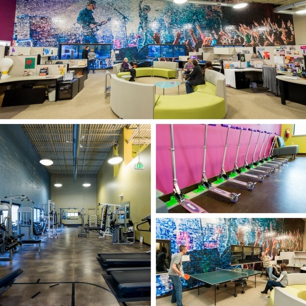PERQ’s offices are fun and vibrant and reflect the culture of the company as a winner of “Top Workplaces” and “Best Places to Work.”
