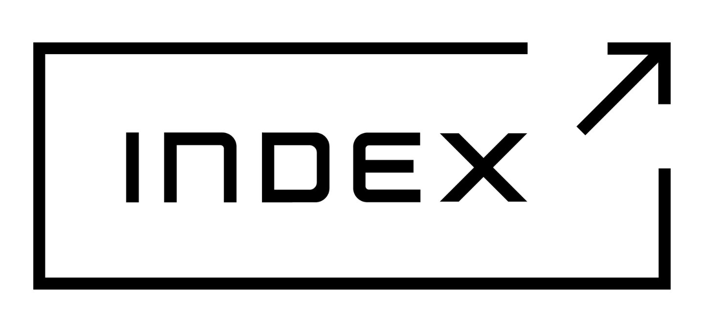 The word Index is inscribed in a box with arrow extending out of the top right conern.