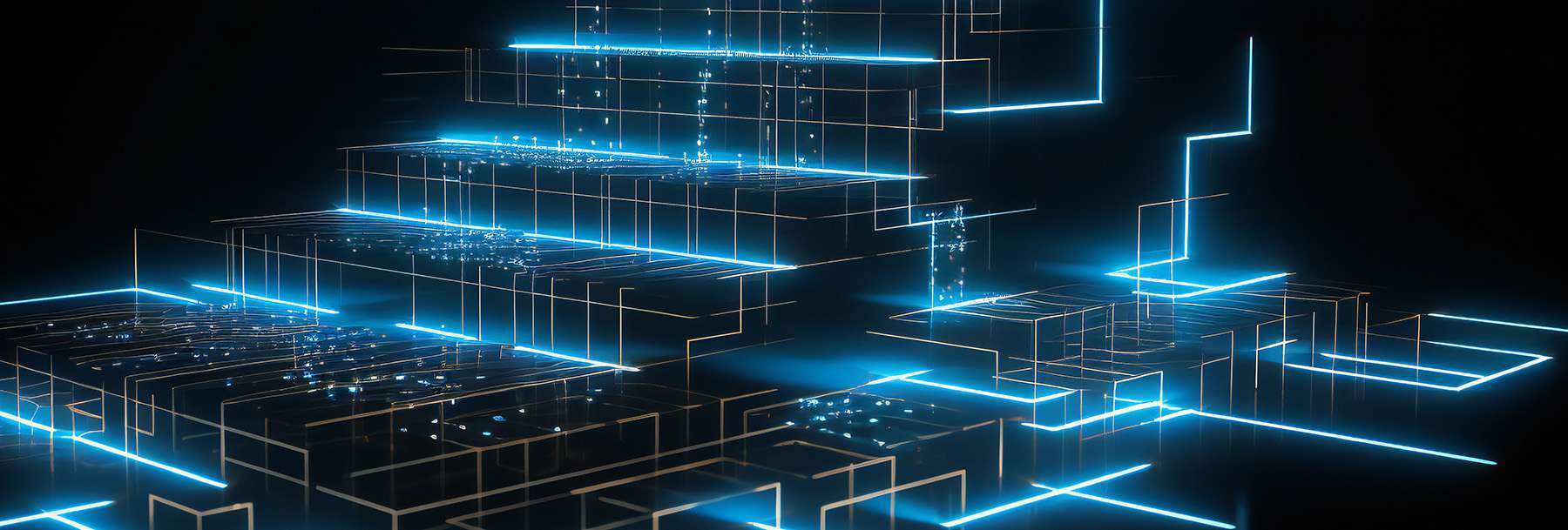 abstract technology staircase background