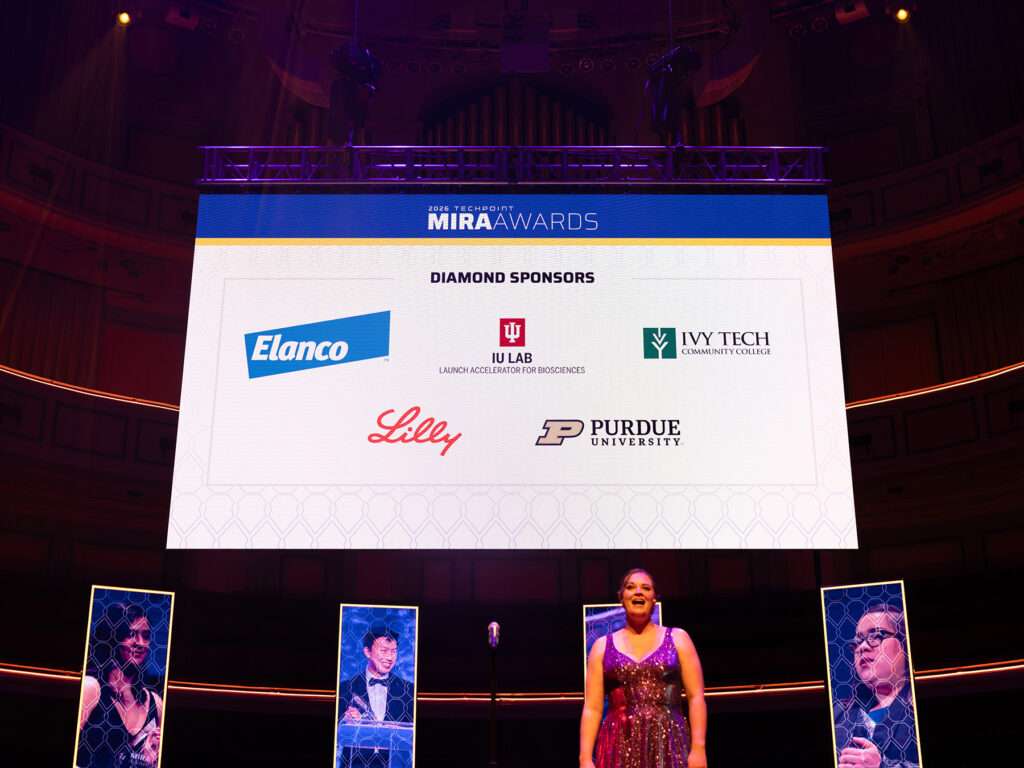 2026 diamond sponsors being recognized on stage at the Mira Awards